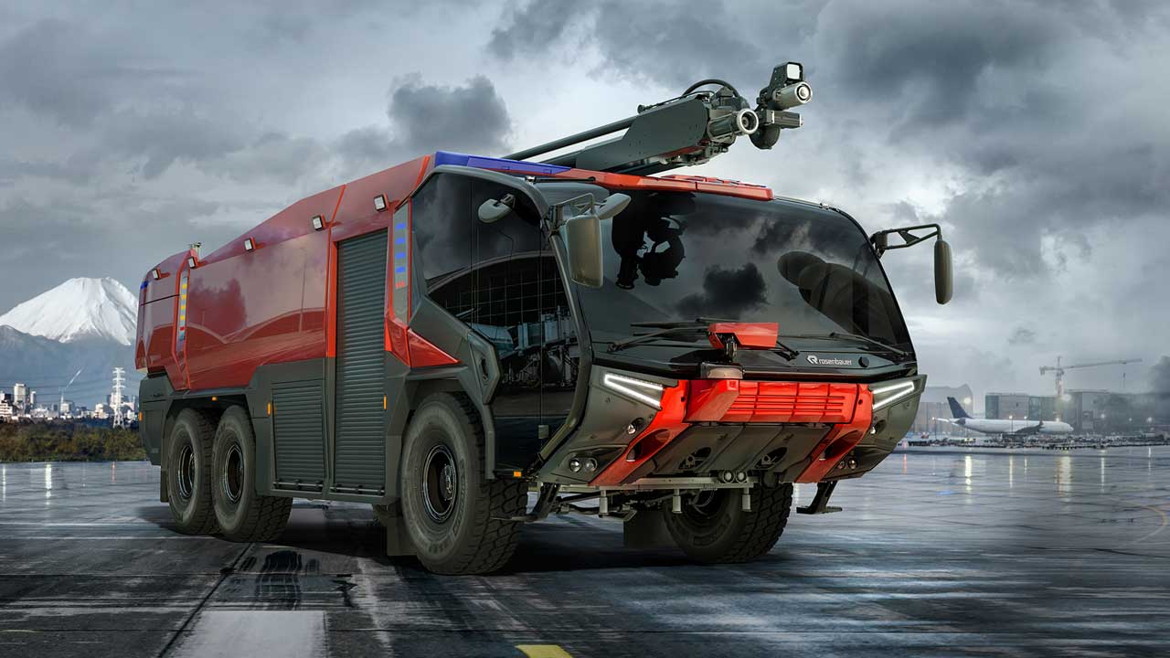 CGI Image of a fire truck