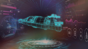 CGI Image - Hologram of vehicle parts